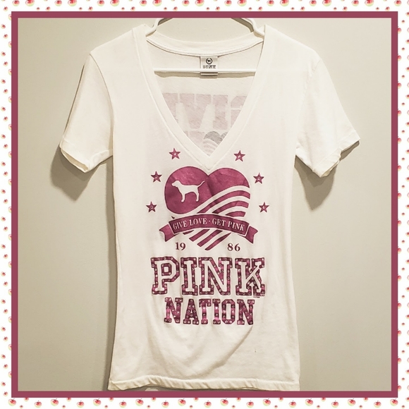 VS PINK Nation Tee - Picture 1 of 3